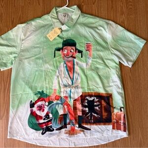 Hardaddy Uncle Eddie Christmas Vacation XXL Hawaiian Shirt Button Down NWT